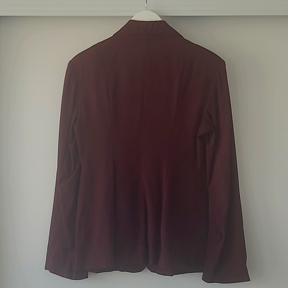 Zara Women's Wine Red Blazer - Picture 3 of 3